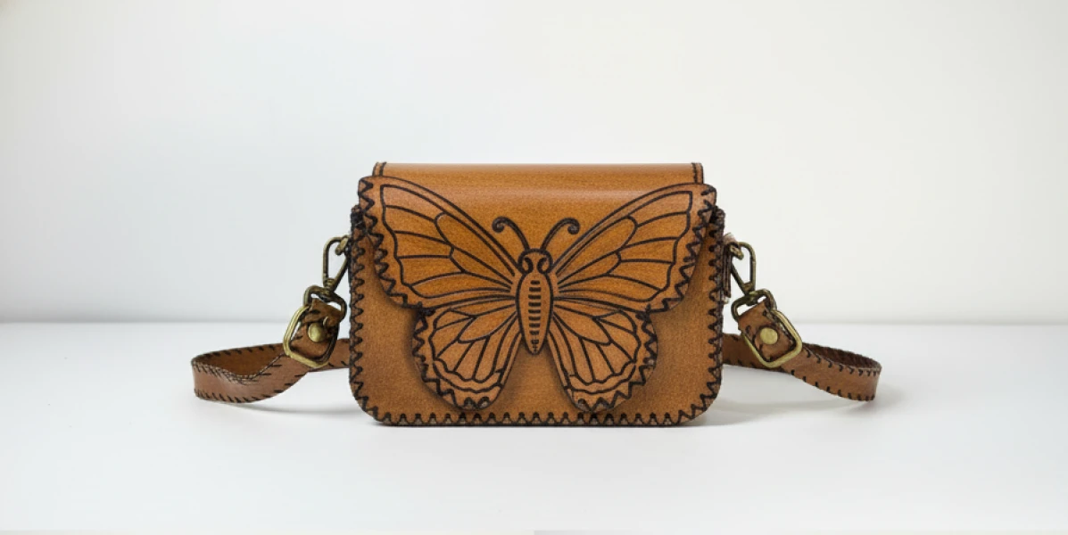 Luxury Butterfly Leather Bag